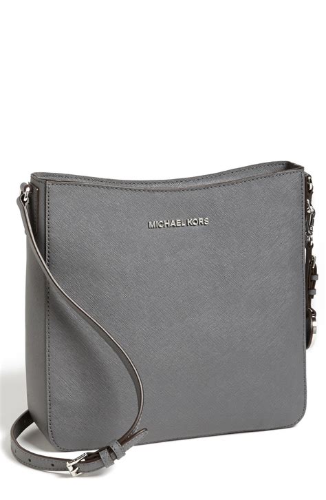 michael kors jet set heritage large black and grey|michael kors handbags jet set.